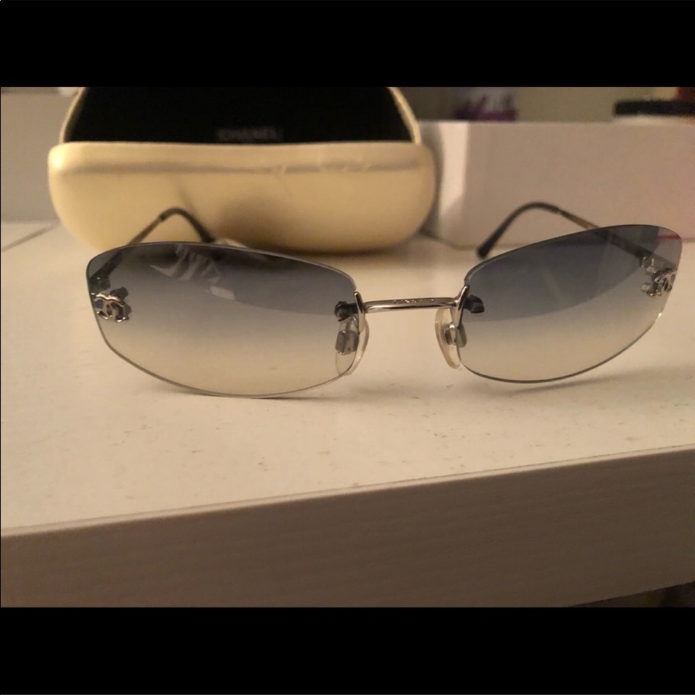 Chanel Rimless Blue Gradient Tint Model 4002 🕶